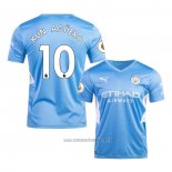 Camiseta del Manchester City Jugador Kun Aguero 1ª Equipacion 2021-2022