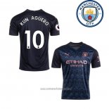 Camiseta del Manchester City Jugador Kun Aguero 2ª Equipacion 2020-2021