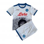 Camiseta del Napoli Maradona Special Nino 2021-2022 Blanco