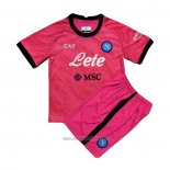 Camiseta del Napoli Portero Nino 2022-2023 Rosa
