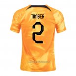 Camiseta del Paises Bajos Jugador Timber 1ª Equipacion 2022