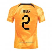 Camiseta del Paises Bajos Jugador Timber 1ª Equipacion 2022