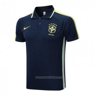 Camiseta Polo del Brasil 2022-2023 Azul Oscuro