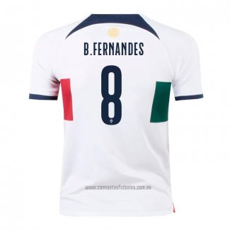 Camiseta del Portugal Jugador B.Fernandes 2ª Equipacion 2022