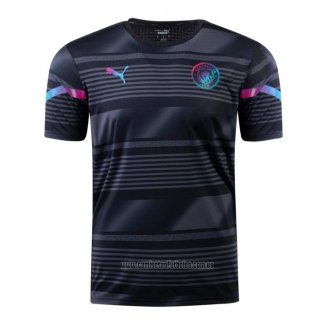 Camiseta Pre Partido del Manchester City 2022 Negro