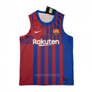 Camiseta de Entrenamiento Barcelona Sin Mangas 2021-2022 Azul