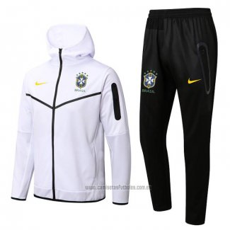 Chandal con Capucha del Brasil 2022-2023 Blanco