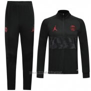 Chandal de Chaqueta del Paris Saint-Germain 2019-2020 Negro y Gris