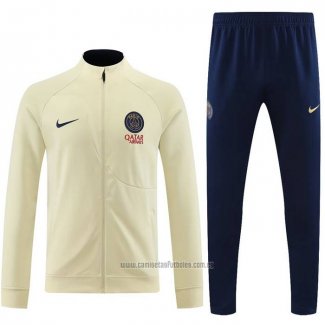 Chandal de Chaqueta del Paris Saint-Germain 2023-2024 Amarillo