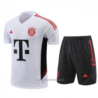 Chandal del Bayern Munich Manga Corta 2022-2023 Blanco - Pantalon Corto