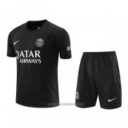 Chandal del Paris Saint-Germain Manga Corta 2022-2023 Negro - Pantalon Corto