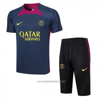 Chandal del Paris Saint-Germain Manga Corta 2023-2024 Azul - Pantalon Corto