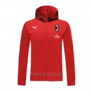 Chaqueta con Capucha del AC Milan 2019-2020 Rojo