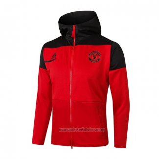 Chaqueta con Capucha del Manchester United 2020-2021 Rojo