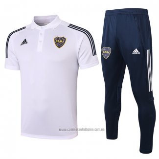 Conjunto Polo Boca Juniors 2020-2021 Blanco