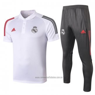 Conjunto Polo Real Madrid 2020-2021 Blanco