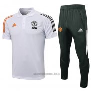 Conjunto Polo del Manchester United 2021-2022 Blanco