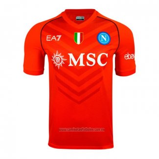 Tailandia Camiseta del Napoli Portero 2023-2024 Naranja