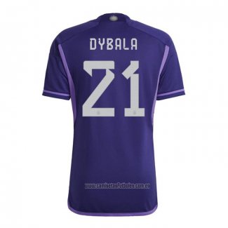 Camiseta del Argentina Jugador Dybala 2ª Equipacion 2022