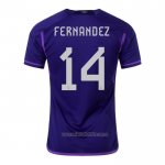 Camiseta del Argentina Jugador Fernandez 2ª Equipacion 2022