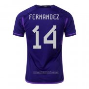 Camiseta del Argentina Jugador Fernandez 2ª Equipacion 2022