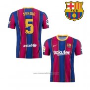 Camiseta del Barcelona Jugador Sergio 1ª Equipacion 2020-2021