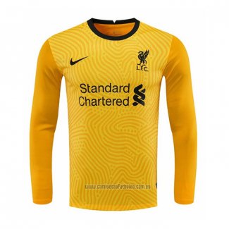 Camiseta del Liverpool Portero Manga Larga 2020-2021 Amarillo