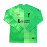 Camiseta del Liverpool Portero Manga Larga 2021-2022 Verde