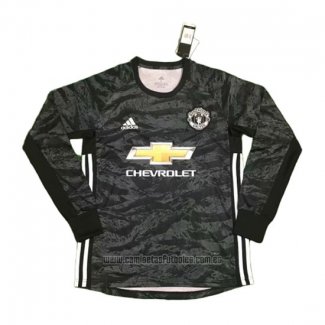 Camiseta del Manchester United Portero Manga Larga 2019-2020 Negro