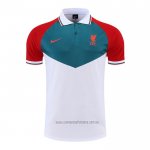 Camiseta Polo del Liverpool 2022-2023 Verde Blanco Rojo