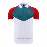 Camiseta Polo del Liverpool 2022-2023 Verde Blanco Rojo