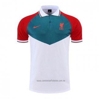 Camiseta Polo del Liverpool 2022-2023 Verde Blanco Rojo