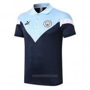 Camiseta Polo del Manchester City 2020-2021 Azul