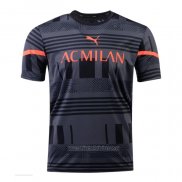 Camiseta Pre Partido del AC Milan 2022 Negro