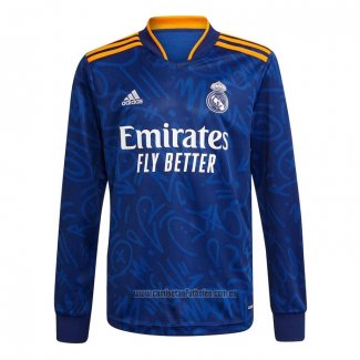 Camiseta del Real Madrid 2ª Equipacion Manga Larga 2021-2022