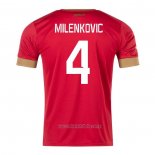 Camiseta del Serbia Jugador Milenkovic 1ª Equipacion 2022