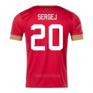 Camiseta del Serbia Jugador Sergej 1ª Equipacion 2022
