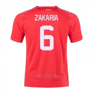 Camiseta del Suiza Jugador Zakaria 1ª Equipacion 2022