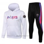 Chandal con Capucha del Paris Saint-Germain Jordan Nino 2021-2022 Blanco