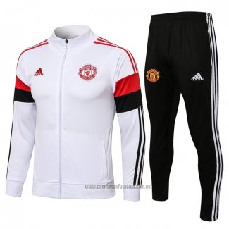 Chandal de Chaqueta del Manchester United 2021-2022 Blanco