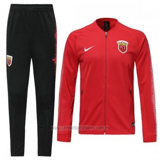 Chandal de Chaqueta del Shanghai SIPG 2019-2020 Rojo