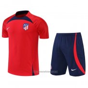 Chandal del Atletico Madrid Manga Corta 2022-2023 Rojo - Pantalon Corto