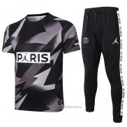 Chandal del Paris Saint-Germain Manga Corta 2020-2021 Negro y Gris