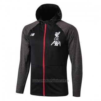 Chaqueta con Capucha del Liverpool 2019-2020 Negro