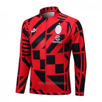 Chaqueta del AC Milan 2022-2023 Rojo y Negro