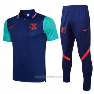 Conjunto Polo del Barcelona 2021 Azul