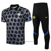 Conjunto Polo del Inter Milan 2021-2022 Gris