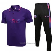 Conjunto Polo del Paris Saint-Germain Jordan 2021-2022 Purpura