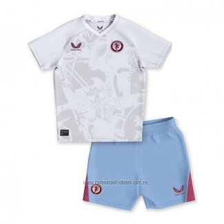 Camiseta del Aston Villa 2ª Equipacion Nino 2023-2024