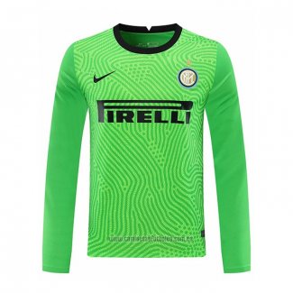 Camiseta del Inter Milan Portero Manga Larga 2020-2021 Verde